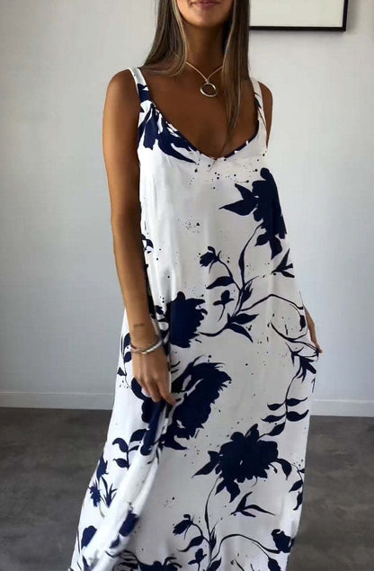 Cotton Floral Women's Sleeveless Dress