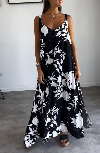 Cotton Floral Women's Sleeveless Dress