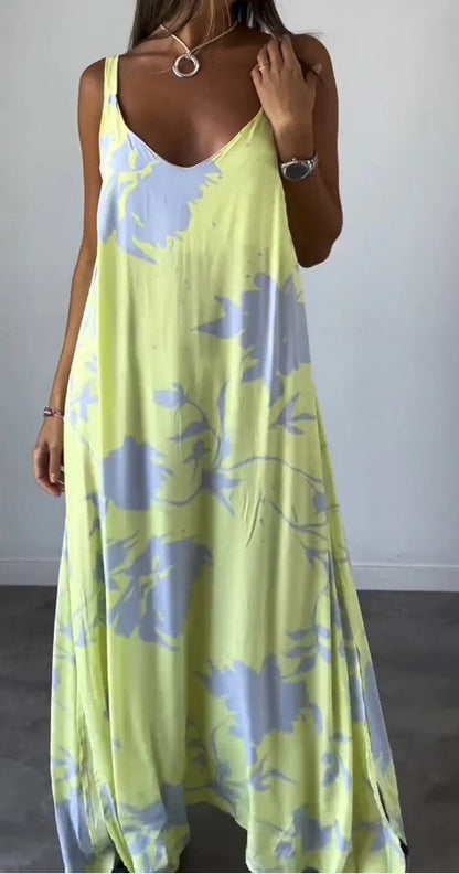 Cotton Floral Women's Sleeveless Dress