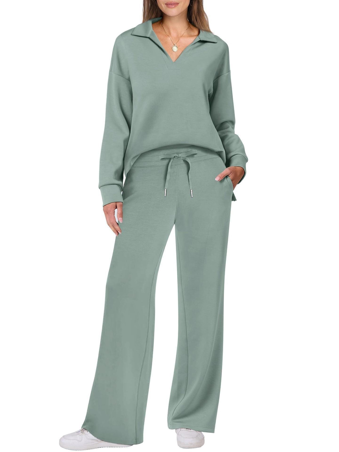 Women's 2 Piece Sets Outfits Casual Long Sleeve Sweatsuits Sets
