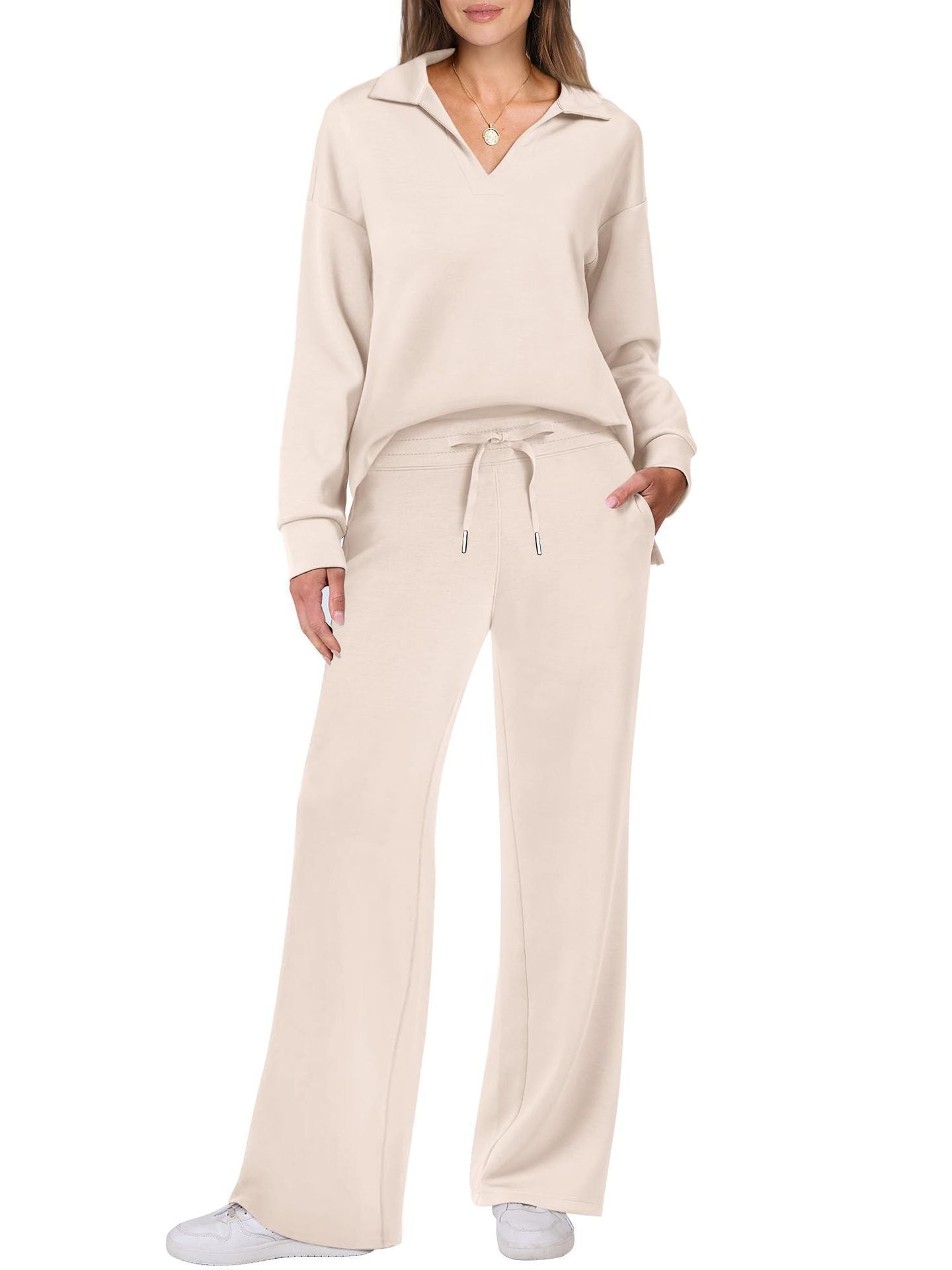 Women's 2 Piece Sets Outfits Casual Long Sleeve Sweatsuits Sets