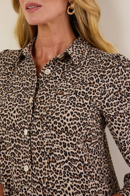 Women Long-sleeved Shirt-hem Ruffle Dress